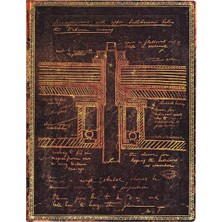 Paperblanks Tesla Sketch Of A Turbine Yumuşak Kapak 18X23 Çizgisiz Defter FB6433-6