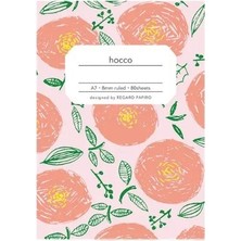 Apica Hocco A7 Defter Çiçek Çizgili