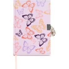 Miquelrius Butterfly Little World A5 Tüylü Kilitli Günlük