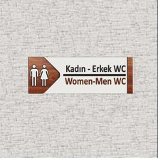 Metal Wc Kadın Erkek Ofis Oda Kapı Isimliği Yönlendirme Tabelası Levhası Kişiselleştirilebilir