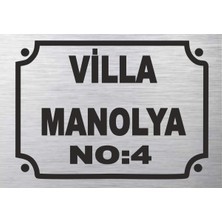 Apartman Site Isimliği Kapı Tabelası Villa Isimliği Apart Isimliği Büyük Boy A3 Ebatında 30X42 Cm.