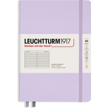 Leuchtturm 1917 LEUCHTTURM1917 Not Defteri Orta Boy (A5), Sert Kapak, 251 Numaralandırılmış Sayfa, Çizgili, Lilac 365482