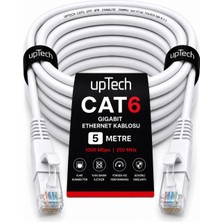 Fury Uptech Cat6 Ethernet Kablosu 5 Metre RJ45 Lan Internet Modem Router Bilgisayar Kablosu