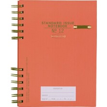 Designworks İnk Designworks Ink Standart Issue A5 Telli Defter - Army Green & Chili
