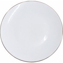 Tabak Evi Porselen Chic Altın Yaldızlı Pasta Tabağı 20,50CM Tekli