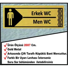Erkek Wc Uyarı Levhası