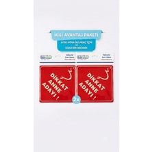 Babyjem Vakumlu Cam Yazısı Kırmızı 2'li Avantajlı Paket