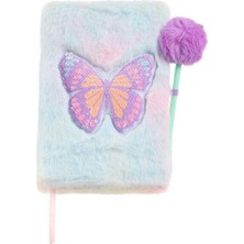 Miquelrius Butterfly Little World A5 Tüylü Defter ve Kalem Seti
