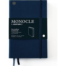 Leuchtturm 1917 LEUCHTTURM1917 x Monocle Limited Edition Defter Akerdeon   Wallet B6+, Sert Kapak, 192 Noktalı Sayfa, Navy  363370