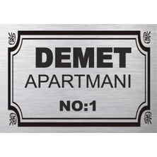 Apartman Isimliği Aparman Tabelası Apartman Kapı Isimliği
