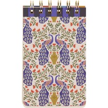 Designworks İnk Designworks Ink A Dopo Telli Çizgili Not Defteri 8,9X14,6 cm - Tavus Kuşu