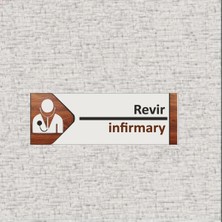Metal Revir Ofis Oda Kapı Isimliği Yönlendirme Tabelası Levhası Kişiselleştirilebilir