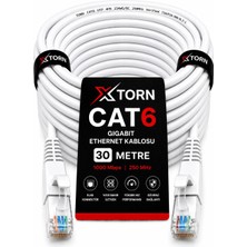 Fury Torn Cat6 Ethernet Kablosu 30 Metre RJ45 Lan Internet Modem Router Bilgisayar Kablosu