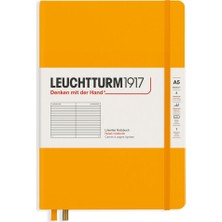 Leuchtturm 1917 LEUCHTTURM1917 NOT Defteri orta boy (A5), sert KAPAK, 251 Numaralandırılmış sayfa, Çizgili, rising Sun 363388