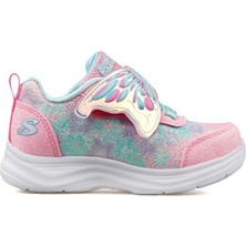 Skechers Glımmer Kıcks Bebek Günlük Işıklı Ayakkabı 303260N-PKTQ Pembe