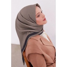 Lesscarves Çift Taraflı Düz Pamuk Ipek Eşarp LS2200