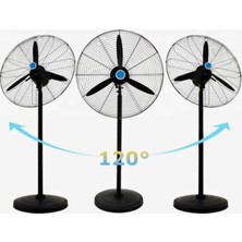 Armia Mega Boy 30" Sanayi Tipi Ayaklı Vantilatör 240  W 3 Kollu Pervane ile Güçlü Soğutma