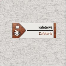 Metal Kafeterya Ofis Oda Kapı Isimliği Yönlendirme Tabelası Levhası Kişiselleştirilebilir