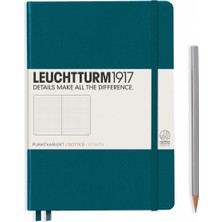 Leuchtturm 1917 Leuchttrum 1917 Medium(A5) Sert Kapak, 251 Numaralandırılmış Noktalı Sayfa Defter Pacific 359696