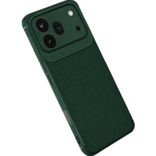 Renas Store Huawei Honor 600 Pro Auto Focus Karbon Kapak - Koyu Yeşil