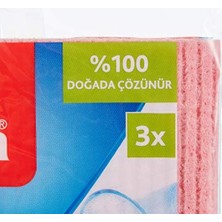 141161 Sünger Bez, Ekstra Dayanıklı, Çok Amaçlı, 3'lü Paket