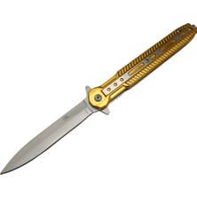 Sibirya Dagger Style Folding Çakı Gold S-2247-A 23 cm