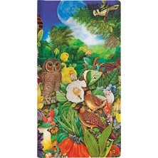 Paperblanks Moon Garden Slim Çizgili Defter
