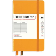 Leuchtturm 1917 LEUCHTTURM1917 NOT Defteri cep boy (A6), sert KAPAK, 187 Numaralandırılmış sayfa, Çizgili, rising Sun 365627