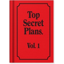 Ohh Deer Tasarımı A7 112 Sayfa Kumaş Sert Kapak Çizgili Defter Top Secret Plans 13270