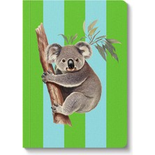 Ohh Deer Kaleido Tasarımı A6 176 Sayfa Premium Yumuşak Kapak Çizgili Defter Striped Koala 12363