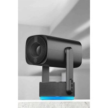 Herşey Trend Akıllı Projeksiyon Powerbankli Taşınabilir Sinema Projektörü 4K Hd Kaliteli