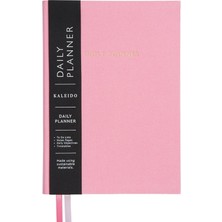 Ohh Deer Kaleido Tasarımı A5 288 Sayfa Kumaş Kapak Günlük Planlayıcı Pink Daily Planner 12752