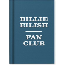 Ohh Deer Tasarımı A7 112 Sayfa Kumaş Sert Kapak Çizgili Defter Billie Eilish Fan Club 13485