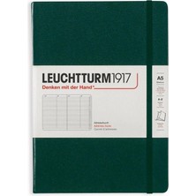 Leuchtturm 1917 LEUCHTTURM1917 Sert Kapak 100 Gr. Kağıt A5 Adres Defteri Forest Green 370360