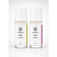 Fresh & Sweet Doğal Roll-On Deodorant Ikili Set 50 ml | Alüminyumsuz Unisex