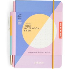 Kikkerland Inkerie Noktalı Mini Defter ve Kalem Seti