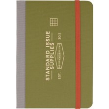 Designworks İnk Designworks Ink Standart Issue A6 Çizgili Cep Defter - Army Green Chili