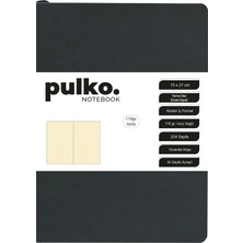 Pulko Defter 110GR Ivory Kağıt, A5, Termo Deri, 224 Sayfa, Noktalı, Siyah