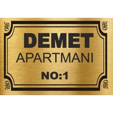Apartman Isimliği Aparman Tabelası Apartman Kapı Isimliği