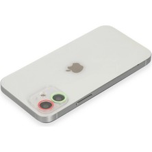 Drop Tedarik Apple Iphone 11 Renkli Kamera Lens Koruma Cam - Yeşil-Pembe
