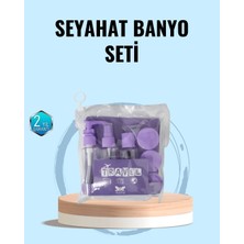 Belirtilmemiş Taşınabilir 5’li Seyahat Banyo Seti Şampuanlık Sprey Kutusu
