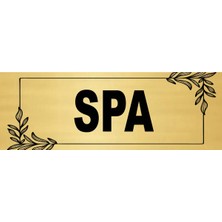 Spa Odası Yönlendirme Levhası 20X7 Cm. Metal Levha