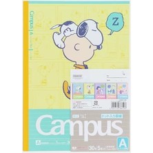 Kokuyo Campus Dörtlü Defter Seti Snoopy-2 B5 - Çizgili