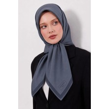 Lesscarves Çift Taraflı Düz Pamuk Ipek Eşarp LS2200