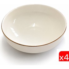 Tabak Evi Porselen Sofia Altın Yaldızlı Kase 13,5cm 380CC 4 Lü