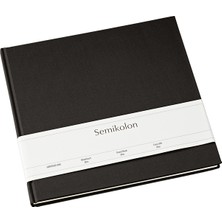 Semikolon Ziyaretçi Defteri Slim, Black
