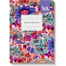 Ohh Deer V&a Tasarımı A6 176 Sayfa Premium Yumuşak Kapak Çizgili Defter Neon Floral Coral Jungle 12547