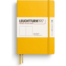 Leuchtturm 1917 LEUCHTTURM1917 Not Defteri Orta Boy (A5), Sert Kapak, 251 Numaralandırılmış Sayfa, Düz, Ayçiçeği