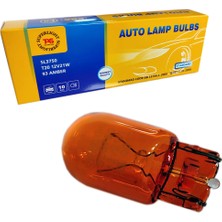 Tas Süperlight 12V T20 Ampul Dipsiz 21W (93 Dipsiz) Orijinal Amber SL3750 (10 Lu)