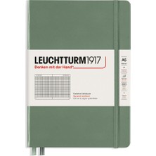 Leuchtturm 1917 LEUCHTTURM1917 NOT Defteri orta boy (A5), sert KAPAK, 251 Numaralandırılmış sayfa, KARELI, OLIVE 365491